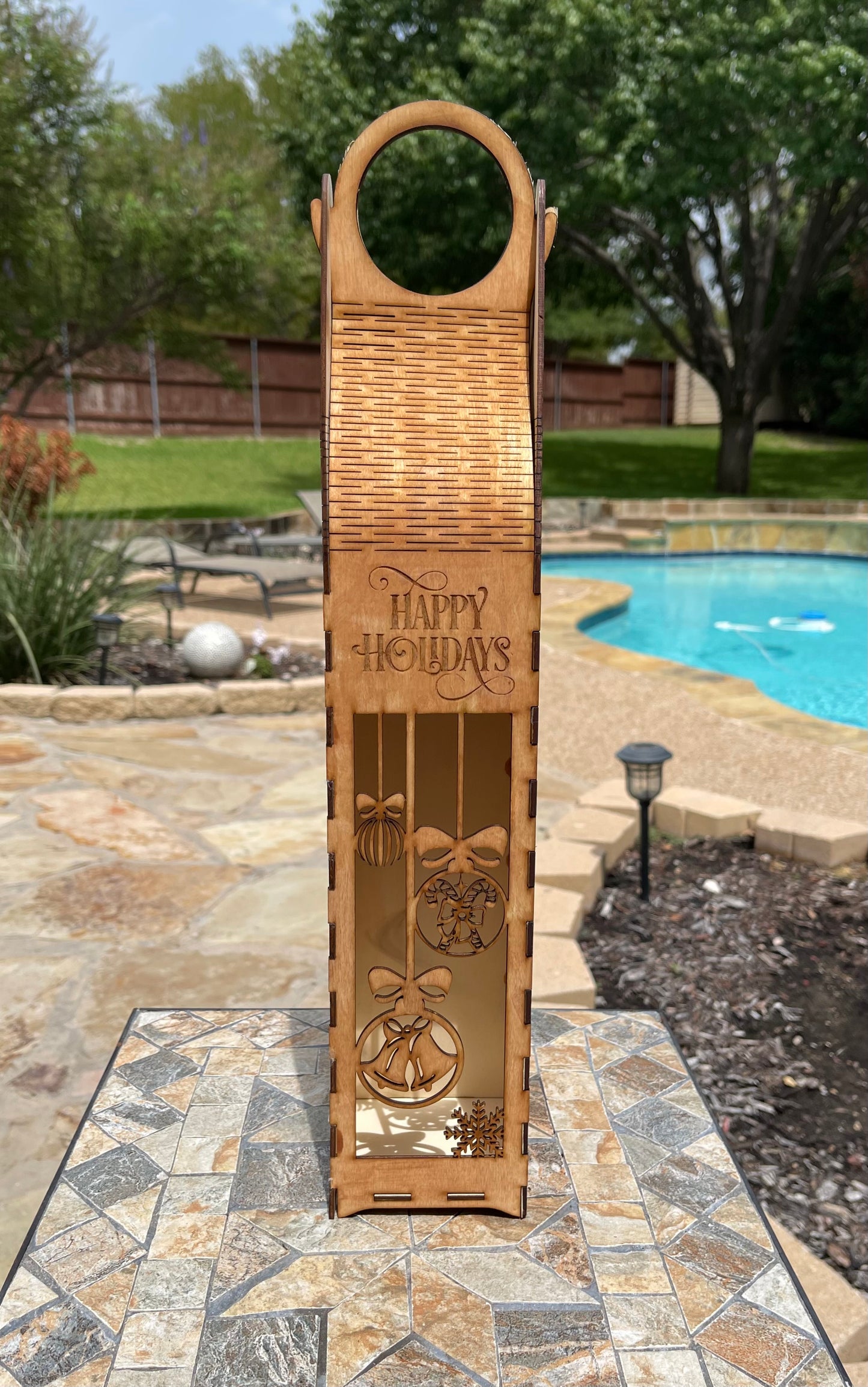 hinged top wine box