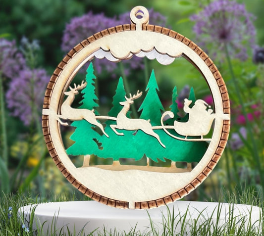 ornament 3d santa